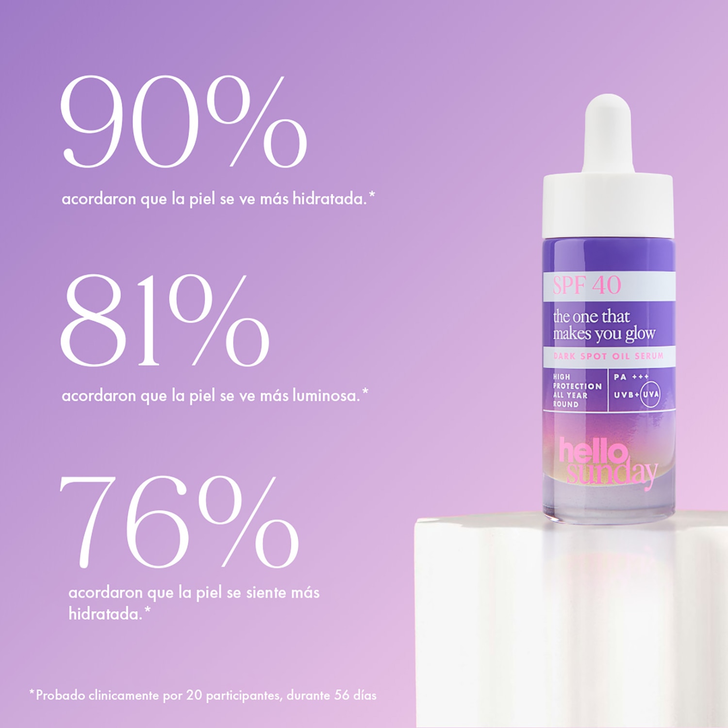 THE ONE THAT MAKES YOU GLOW - DARK SPOT SERUM SPF 40 (SUERO ANTI-MACHAS)